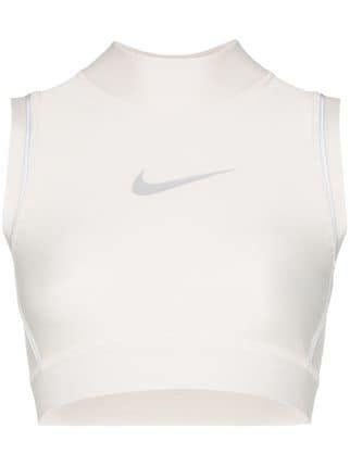 White Nike X AMBUSH Sleeveless Crop Top | Farfetch.com