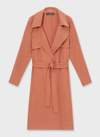 Rust Soft Duster Coat - Coats & Jackets - Clothing - Miss Selfridge