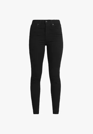 Levi's® MILE HIGH SUPER SKINNY - Jeans Skinny Fit - black galaxy - Zalando.co.uk