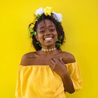 black girl aesthetic yellow