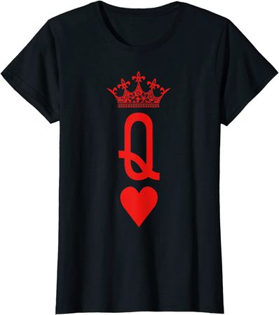 Queen Of Heart Shirt Gift For Women Matching Outfits Couples T-Shirt