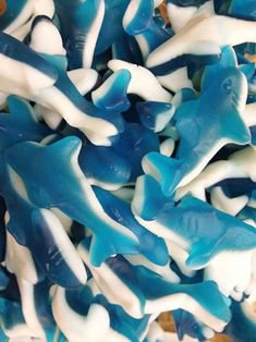 candies gummy blue sharks