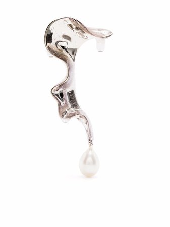 Hugo Kreit Swirl freshwater pearl earring - FARFETCH