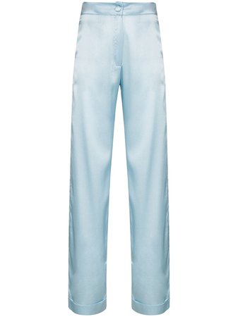 Materiel high-waisted silk trousers - FARFETCH