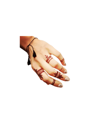 red hand tattoos