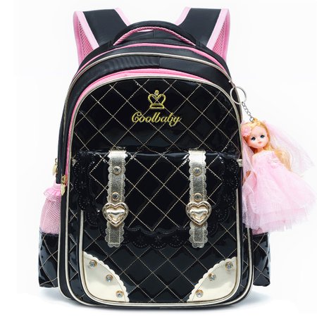 Waterproof PU Leather Pink Backpack for Girls Princess Backpacks for Kindergarten Toddler Large Book Bags School Laptop Bag 2018-in School Bags from Luggage & Bags on Aliexpress.com | Alibaba Group