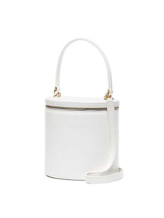 Staud White Vitti Leather Bucket Bag - Farfetch