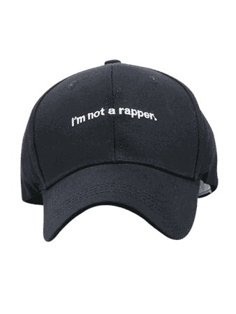 I AM NOT A RAPPER Embroidery Hunting Hat BLACK: Hats | ZAFUL