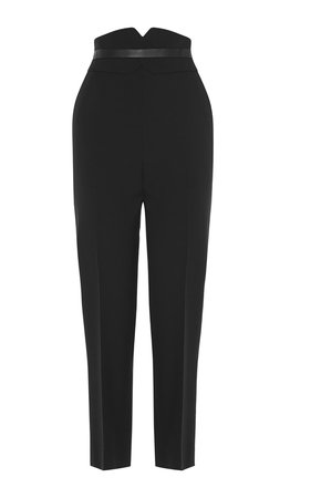 High Waisted Black Trousers Pants