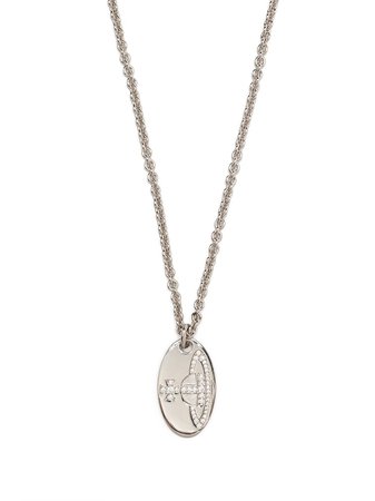 Shop Vivienne Westwood Large orb tag necklace with Express Delivery - FARFETCH