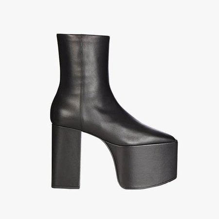 Balenciaga platform leather ankle boots