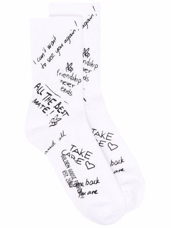 Golden Goose scribble-print Socks - Farfetch