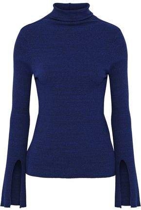 Ribbed Stretch-jersey Turtleneck Top