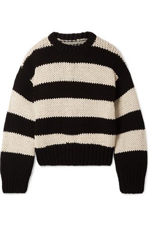 RtA | Griffith oversized striped cotton-blend sweater | NET-A-PORTER.COM