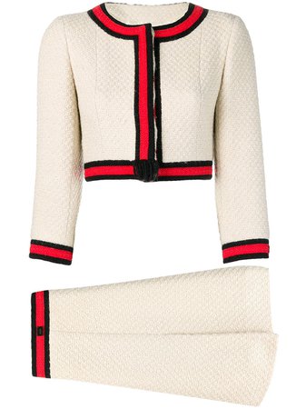 Chanel Pre-Owned colour block two-piece suit £2,306 - Shop Online - Fast Delivery, Free Returns