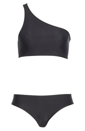 Acne Studios Maria One Shoulder Bikini Set | Nordstrom