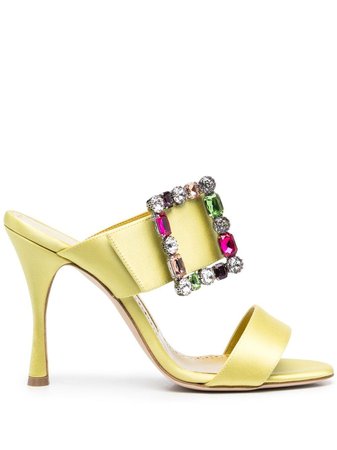 Manolo Blahnik crystal-embellished Sandals - Farfetch