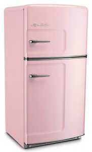 fridge pink retro