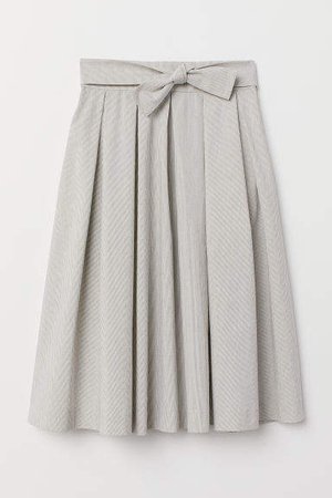 Pleated Skirt - White