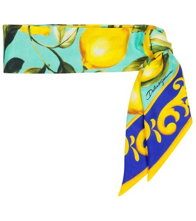 Dolce&Gabbana - Exclusive to Mytheresa – Printed silk twill scarf | Mytheresa