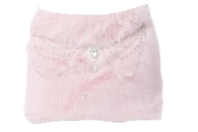 pink fluffy skirt