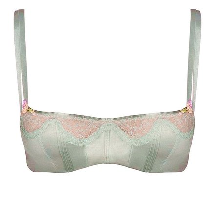 MARTY SIMONE • LUXURY LINGERIE - Chantal Thomass | “Rendez-vous” in jade green...
