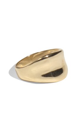 Crest Gold-Plated Ring by Young Frankk | Moda Operandi