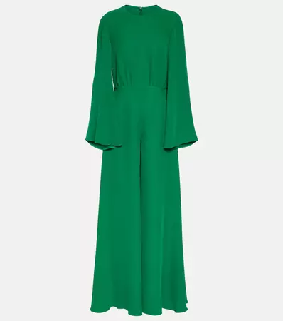 Cady Couture Silk Jumpsuit in Green - Valentino | Mytheresa