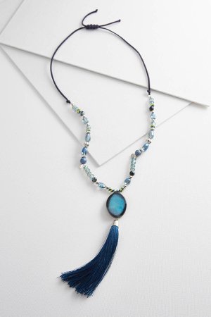 navy necklace - Google Search
