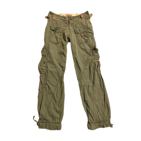 abercrombie and fitch green cargo pants