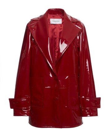 Valentino red leather jacket