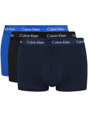 Calvin Klein Underwear set of three logo-print boxer briefs blue U2664G - Farfetch
