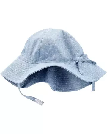 Baby Girl 4th Of July Chambray Sunhat | Carters.com