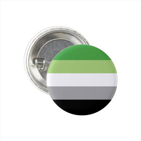 Aromantic Aro Pride Flag Pin Round Circle Button 1 Pin | Etsy
