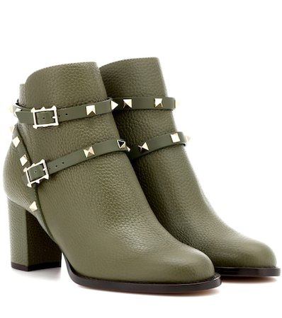 Valentino Garavani Rockstud leather ankle boots