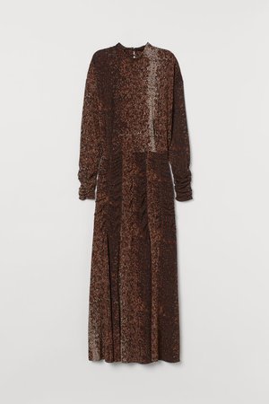 Patterned dress - Brown/Patterned - Ladies | H&M GB