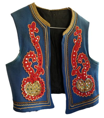 Antique theater vest, Fortune teller, Theater costume, Opera Stage costume, Gel sequins, Boudoir Style, small size