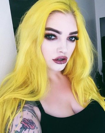 neon yellow hair - Google Search