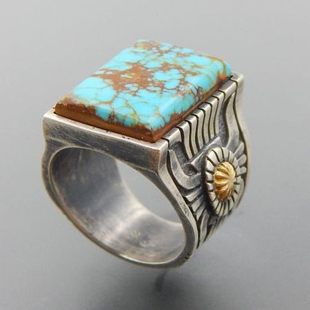 Винтажное старинное кольцо с зеленым камнем модное Ювелирное кольцо голубой бирюзовый палец для женщин Свадебные кольца на годовщину O3M031 купить на AliExpress
