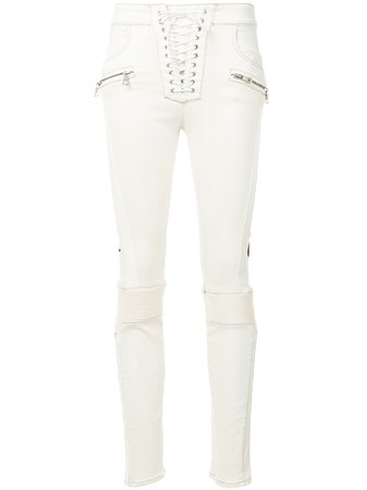 UNRAVEL PROJECT lace-up Skinny Jeans - Farfetch