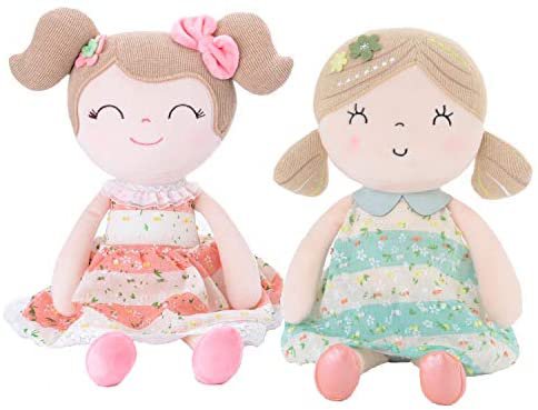 Amazon.com: Gloveleya Baby Girl Gifts Soft First Baby Doll Plush Dolls Green 17 Inches with Gift Box: Baby
