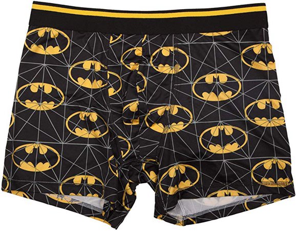 Amazon.com: Men's All Over Batman Logo Print Boxer Briefs (Small): Clothing