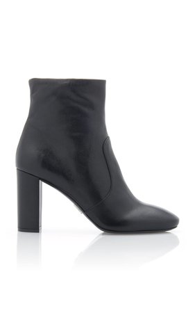 Leather Ankle Boots by Prada | Moda Operandi