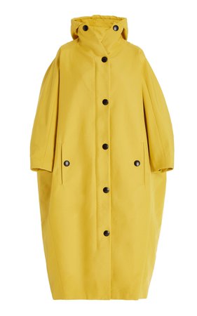 Prada - Oversized Nylon Hooded Rain Coat By Prada | Moda Operandi