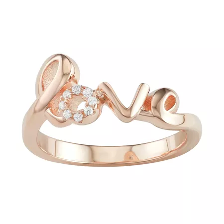 Sterling Silver "Love" Ring
