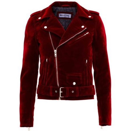 red velvet moto jacket