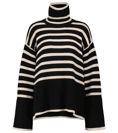 Totême - Signature striped turtleneck sweater | Mytheresa