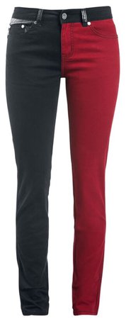 Red and Black Jeans