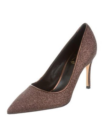 Abel Muñoz Pointed-Toe Glitter Pumps - Shoes - W7A20414 | The RealReal