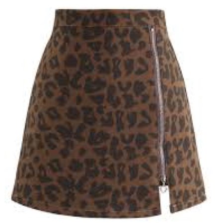 leopard skirt